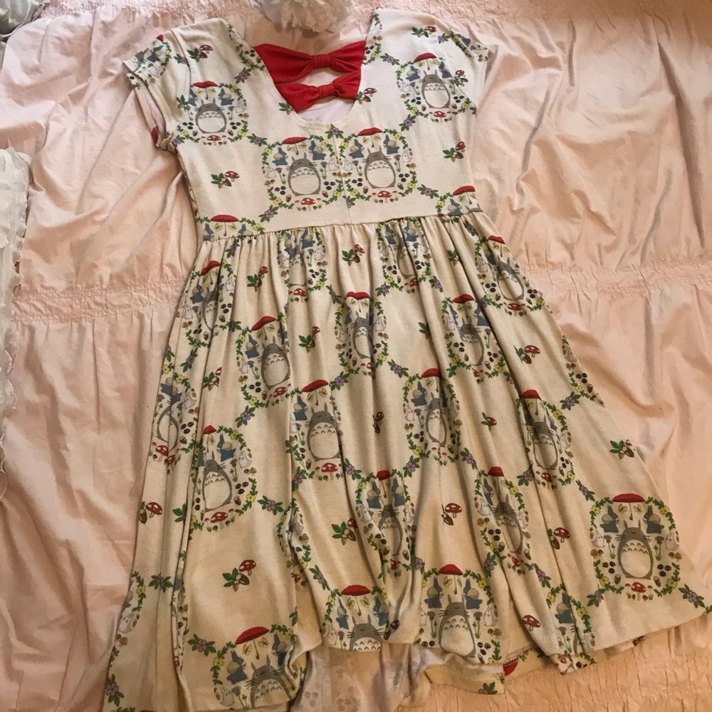 Totoro Print Dress